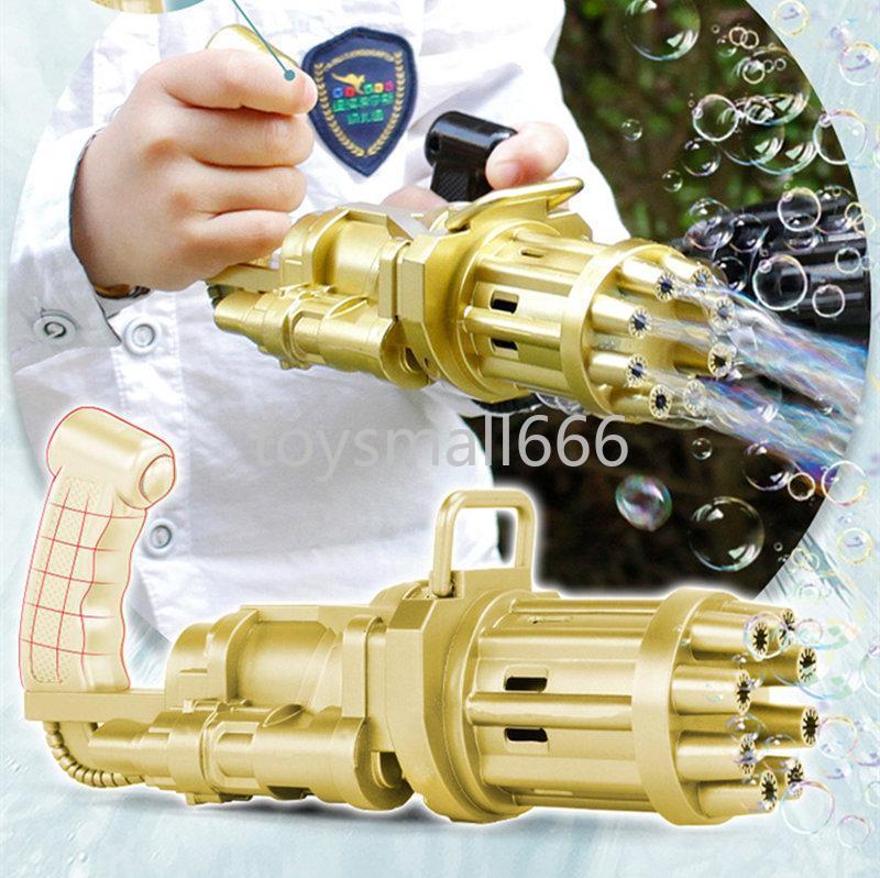 

Kids Gatling Bubble Gun The battery Toys Summer Automatic Soap Water Machine For Children Toddlers Indoor Outdoor Games