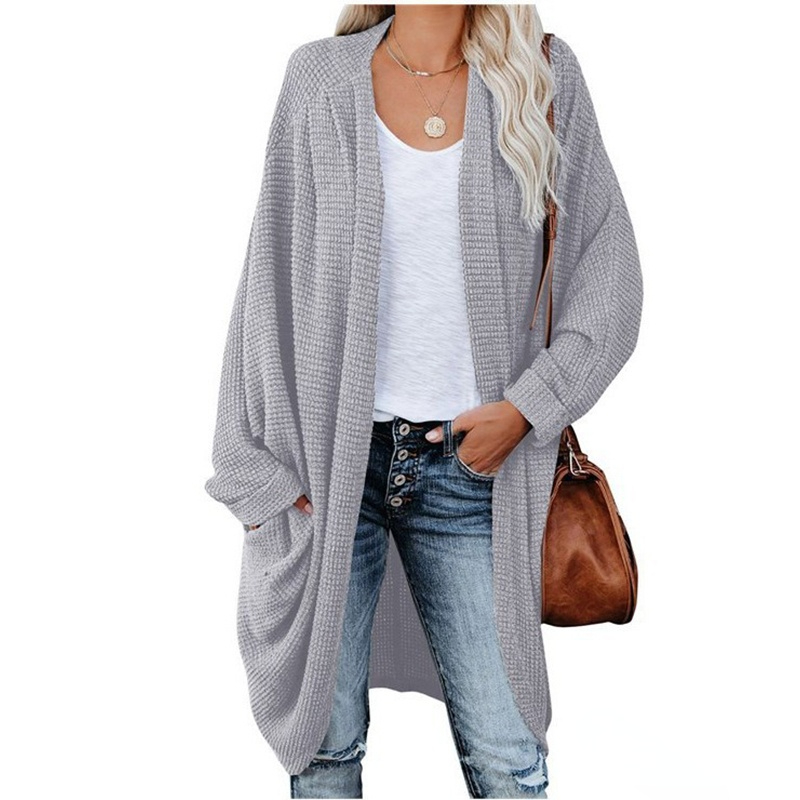 

2021wish Amazon Independent Station New Women's Casual Cardigan Knitted Jacket, White