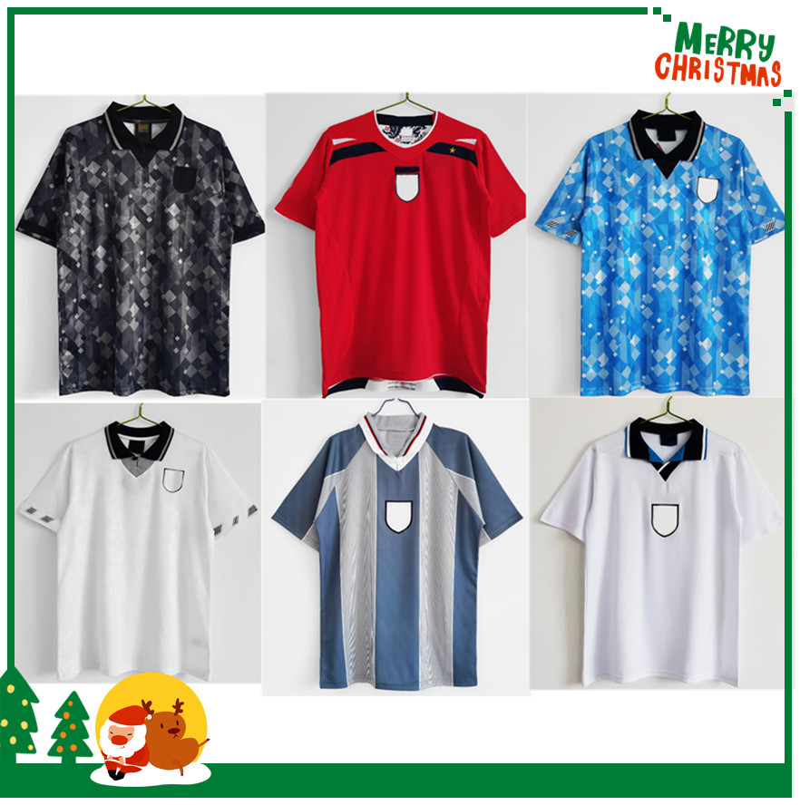 

Retro 1990 england blackout soccer Jersey 1982 1996 1998 2002 SHEARER BECKHAM JERSEYS 1989 football shirt Gerrard Scholes Owen 1994 HESKEY, Retro 2008/10 away