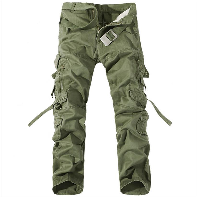

cargo casual cotton trousers solid women pants military overalls multi pockets decoration plus size without belt, Black