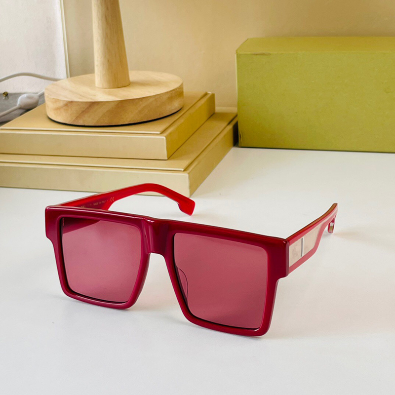 sexy red oversized sunglasses for women 4956 vintage square frame Rhomboid diamond Cyclone glasses Avant-garde unique style top quality Anti-Ultravi