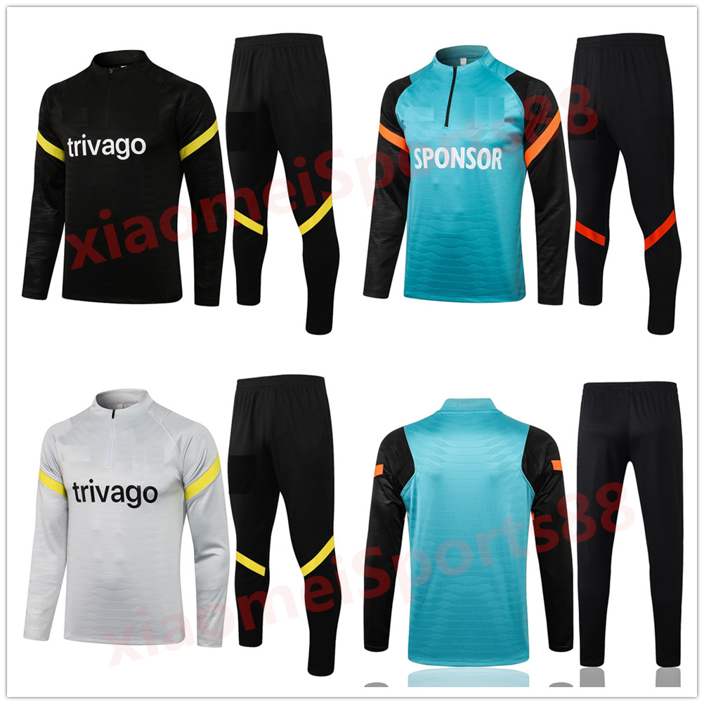 

21 22 CFC survetement jacket tracksuit set LUKAKU PULISIC ZIYECH HAVERTZ KANTE soccer Jersey tracksuits MOUNT ABRAHAM 2021 2022 football Training suit, As shown in illustration