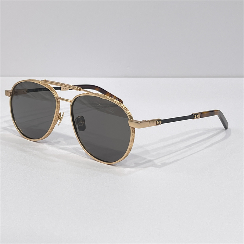 

Brand Designer Sunglass Mens Retro Vintage Sun Glasses High Quality Eye Frames Womens Fashion Metal Oval Eyewear Gold Frame eyeglass HB012