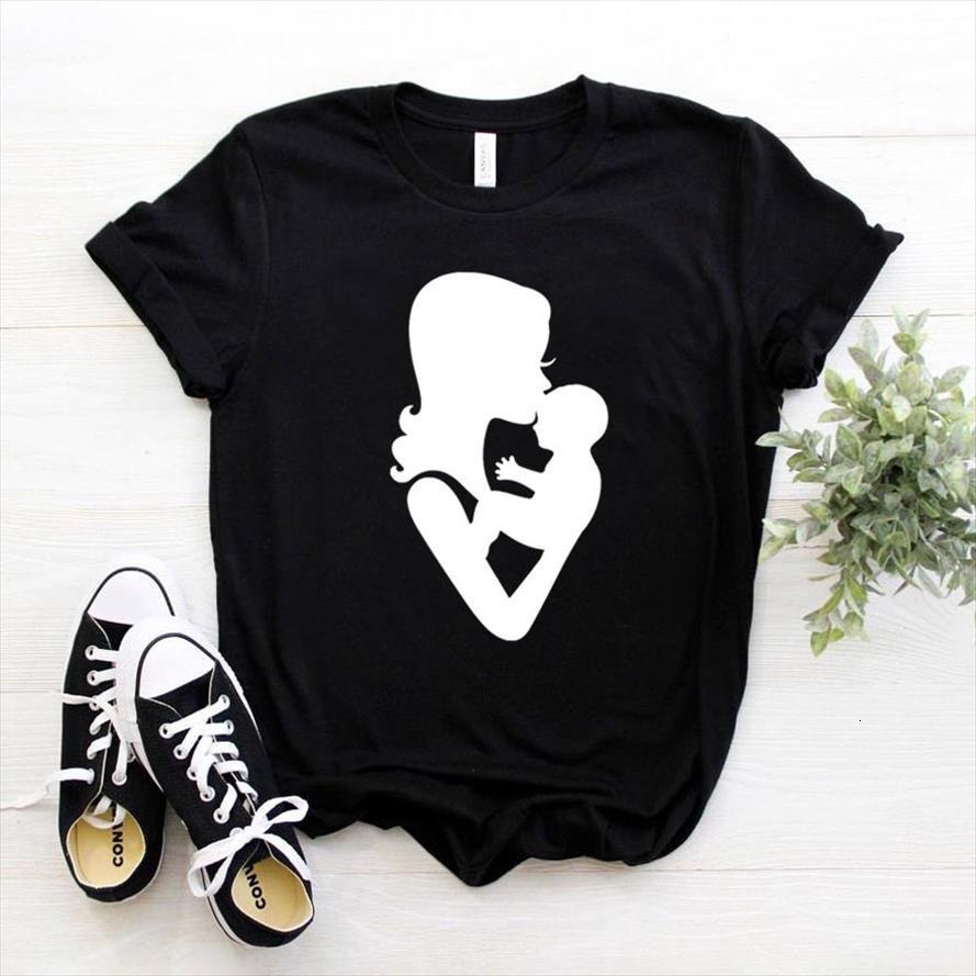 

mother and baby women men cotton casual funny lady yong girl tee 6 drop ship s 809, White;black