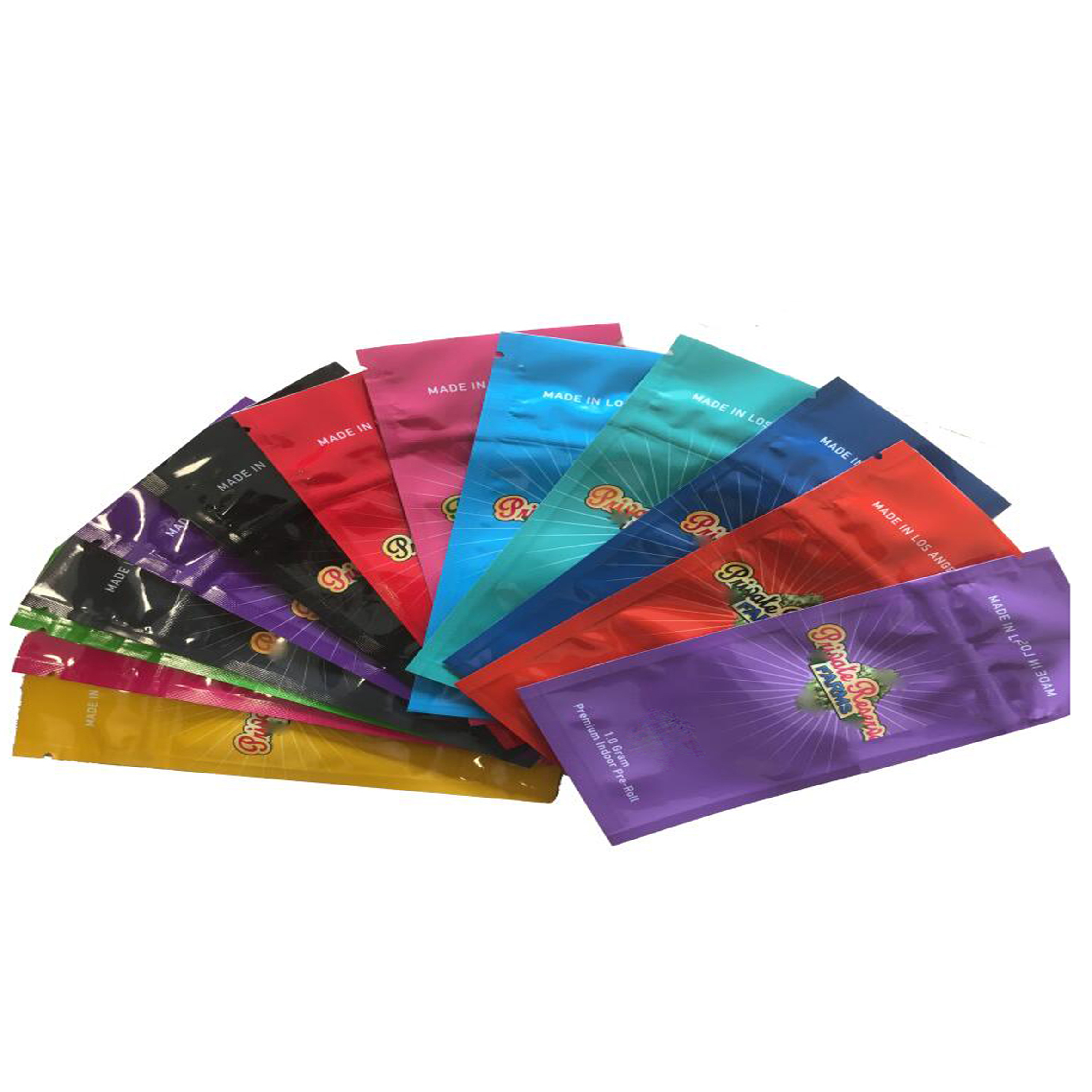 

Stock sale Private-Reserve-Farms Preroll Bag Joint Child Proof Double Zipper Design For Cone Joint Preroll Packaging