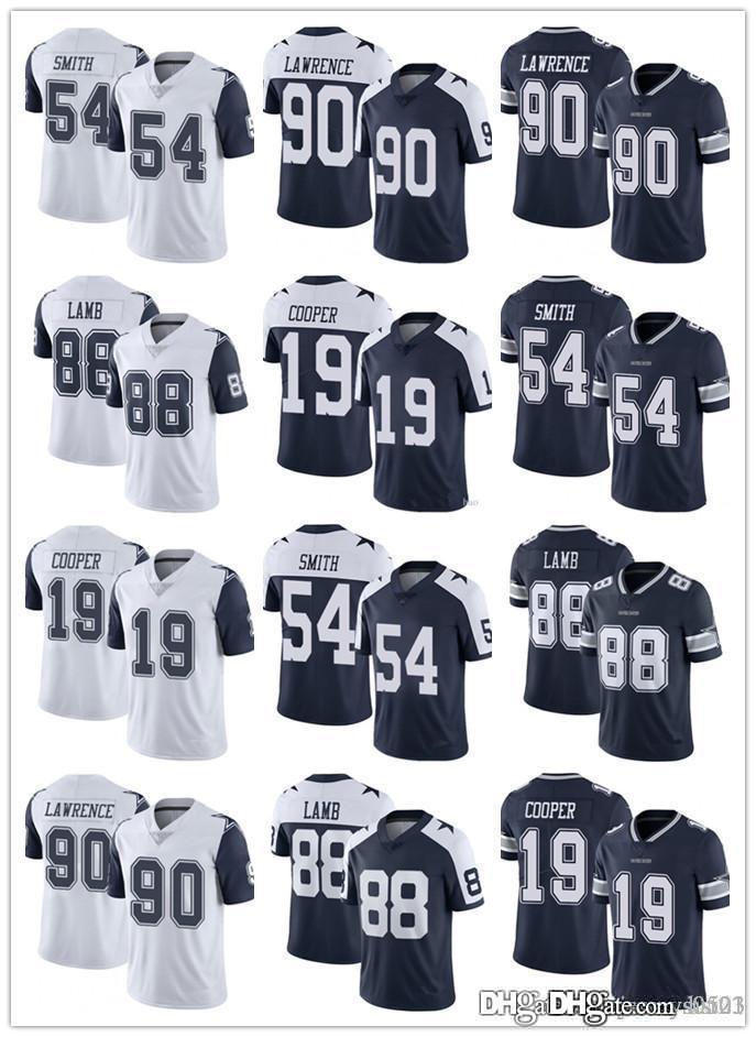 

Men Women Dallas Youth Cowboys 54 Jaylon Smith 88 CeeDee Lamb 19 Amari Cooper 90 Demarcus Lawrence navy Football Jerseys, Black;red