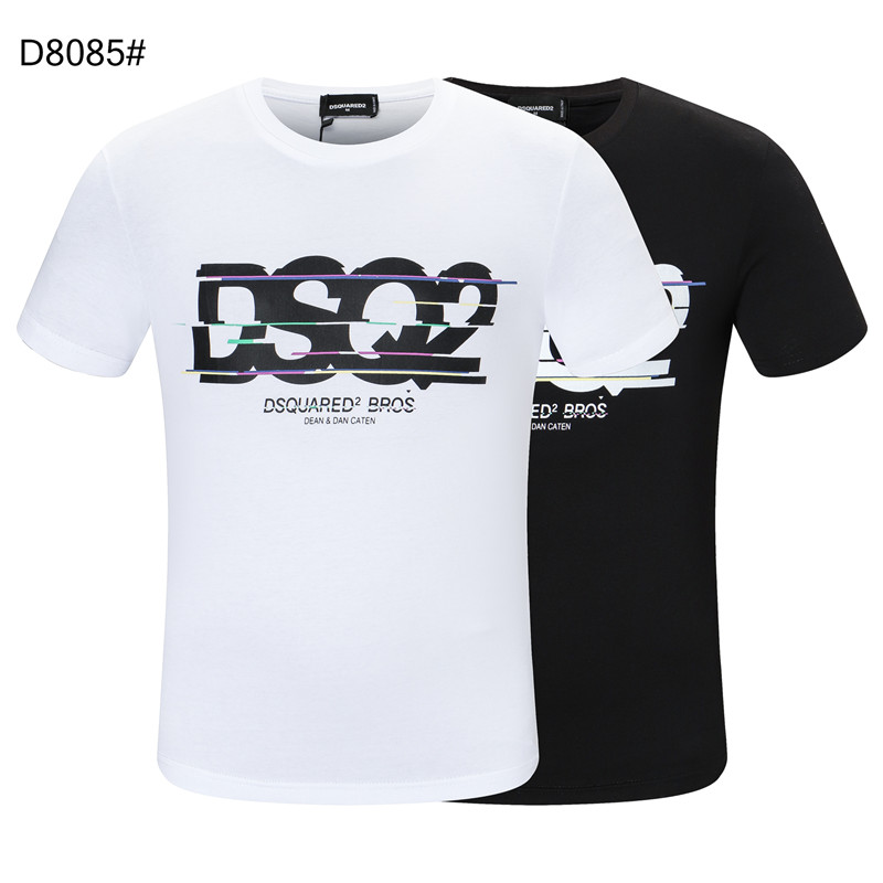 

2021SS New Mens Designer T shirt Paris fashion Tshirts Summer DSQ Pattern T-shirt Male Quality 100% Cotton D8085, White