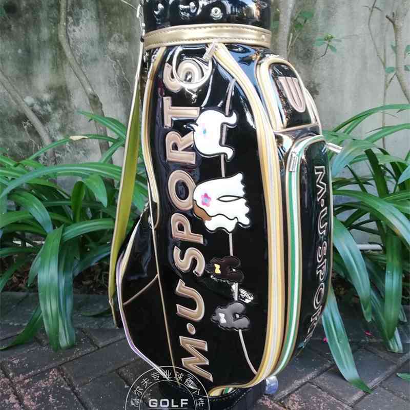 

Mu sports bag golf pull rod pulley women's full crystal tricolor