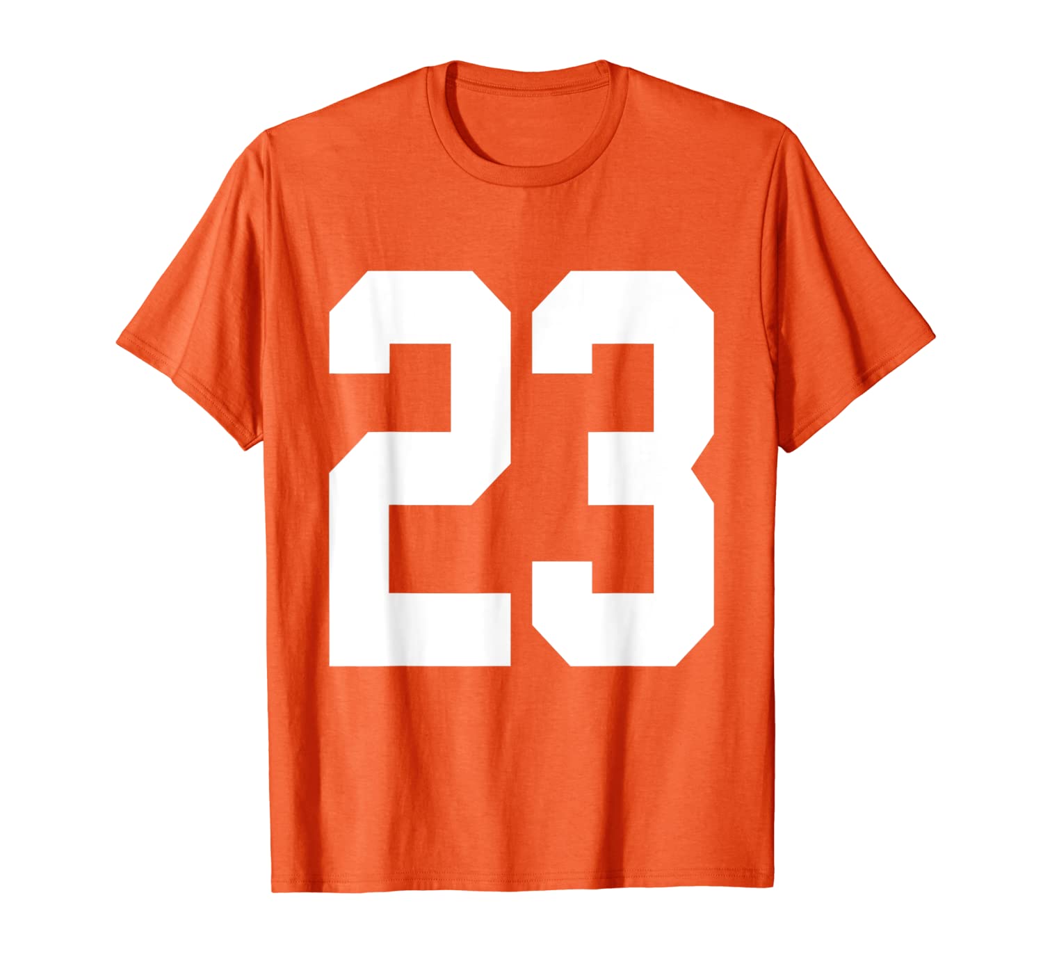 

Number 23 Jersey Style White Print T-Shirt, White;black