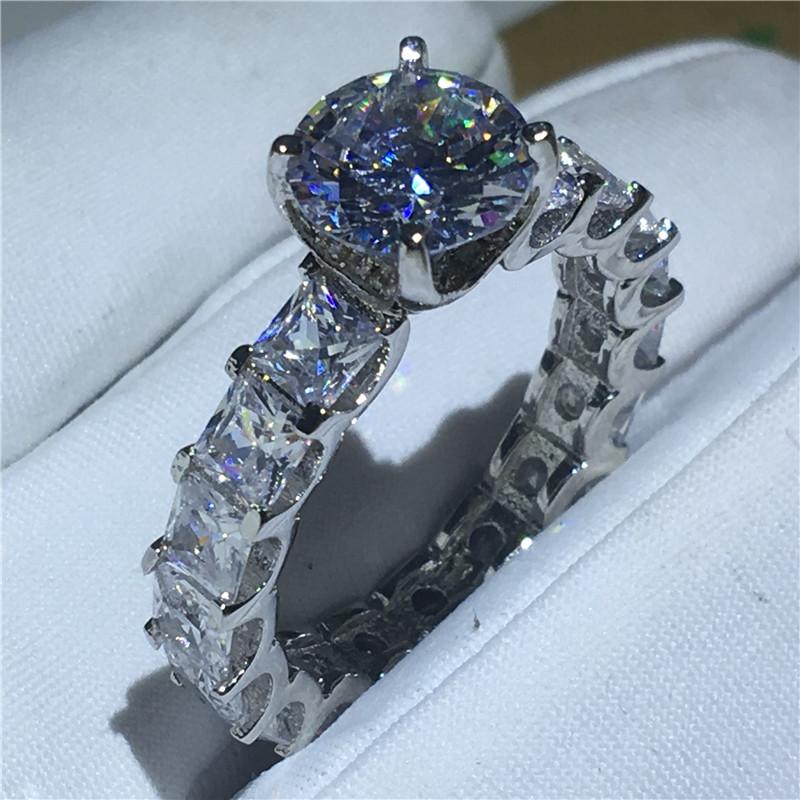 

Wedding Rings Vintage Court Ring 925 Sterling Silver 1ct Sona Cz Engagement Band For Women Statement Party Finger Jewelry