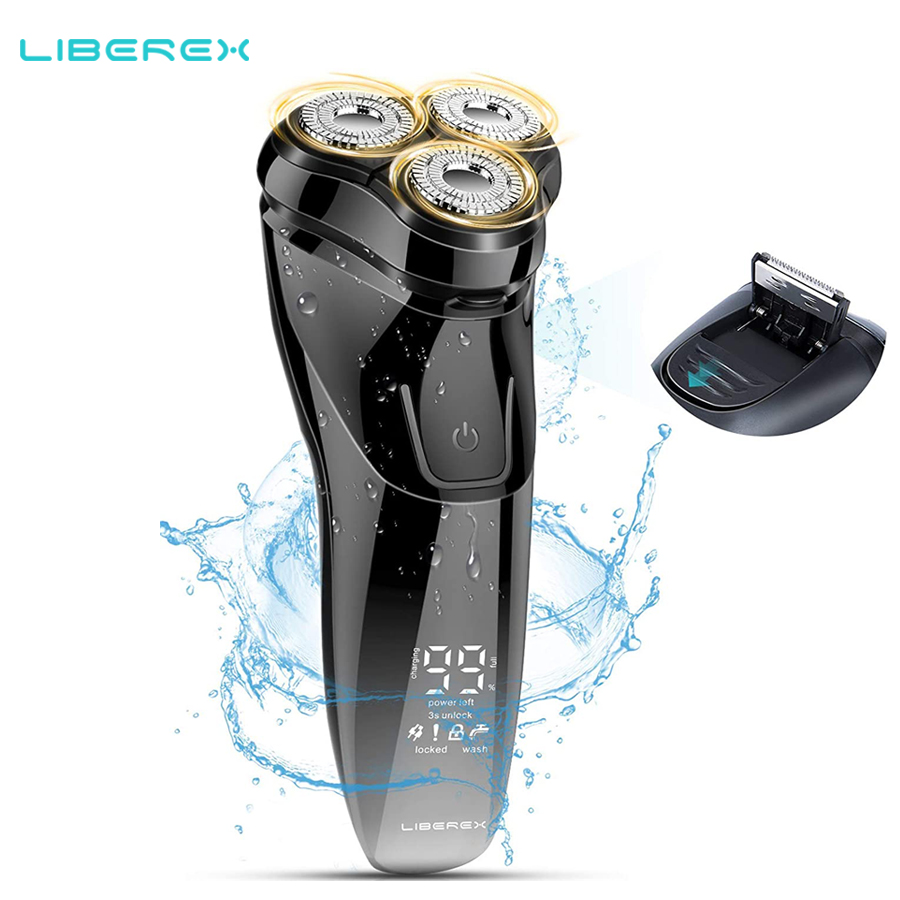 

Liberex 3D Portable Shaver for Men USB Rechargeable Shaving Beard Machine Hair Trimmer IPX7 Waterproof Shaving Machine Razor