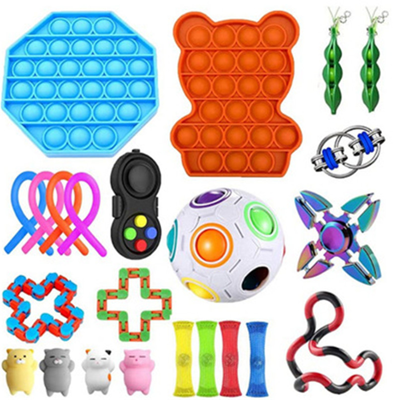 

Go Band Fidget Toys Anti Stress Set Stretchy Strings Pop It Popit Gift Pack Adults Children Squishy Sensory Antistress Relief Figet Toys pop