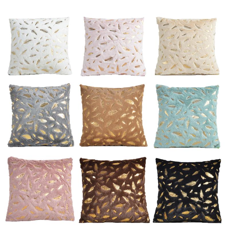

Seat Cushions Decorative Cushion Cover Feather Home Plush Pillow Case Throw Sofa Bed Decoration Pillowcases