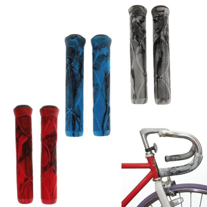 

Bike Handlebars &Components Cycling Handlebar Rubber Bar BMX 170mm Scooter Handle Grips Fixed Gear Bicycle End Accessory