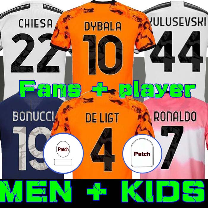 

KULUSEVSKI soccer jersey RONALDO DYBALA MORATA CHIESA McKENNIE football shirt 20 21 JUVE Men + Kids kit fourth 4th HUMAN RACE boys Buffon PIRLO MAGLIETTA DA CALCIATORE, 90/91