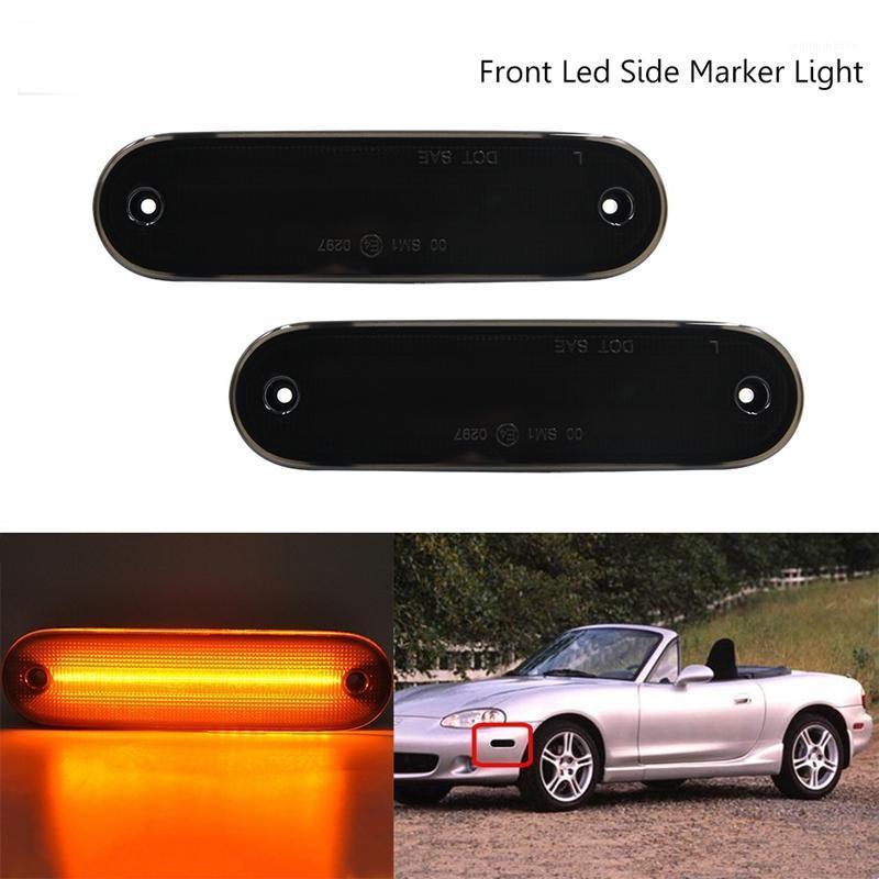 

Emergency Lights 2X Car Smoked Led Fender Side Marker For Miata MX-5 1990-2005