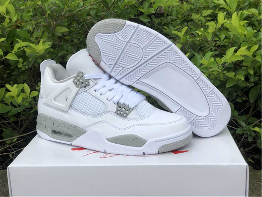 

Shoes Authentic 4 White Oreo 4s Tech Grey Black Fire Red Men Outdoor Sports Sneakers Ct8527-100 with Original Us7-13