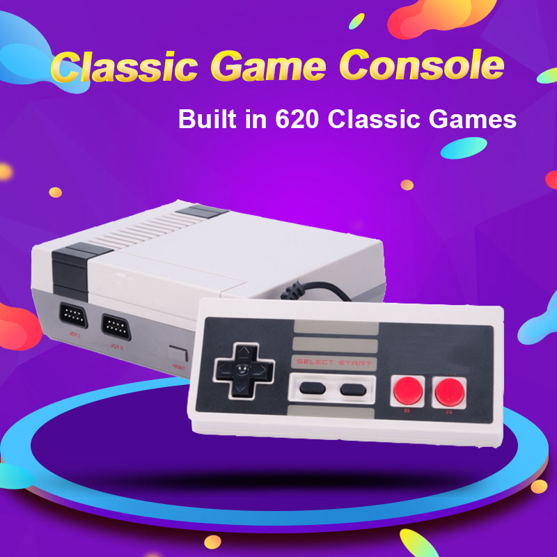 

Mini TV Video Game Console, NES 8 Bit console, Built-in 620 Retro Games, Support TV Output, Children's Gift
