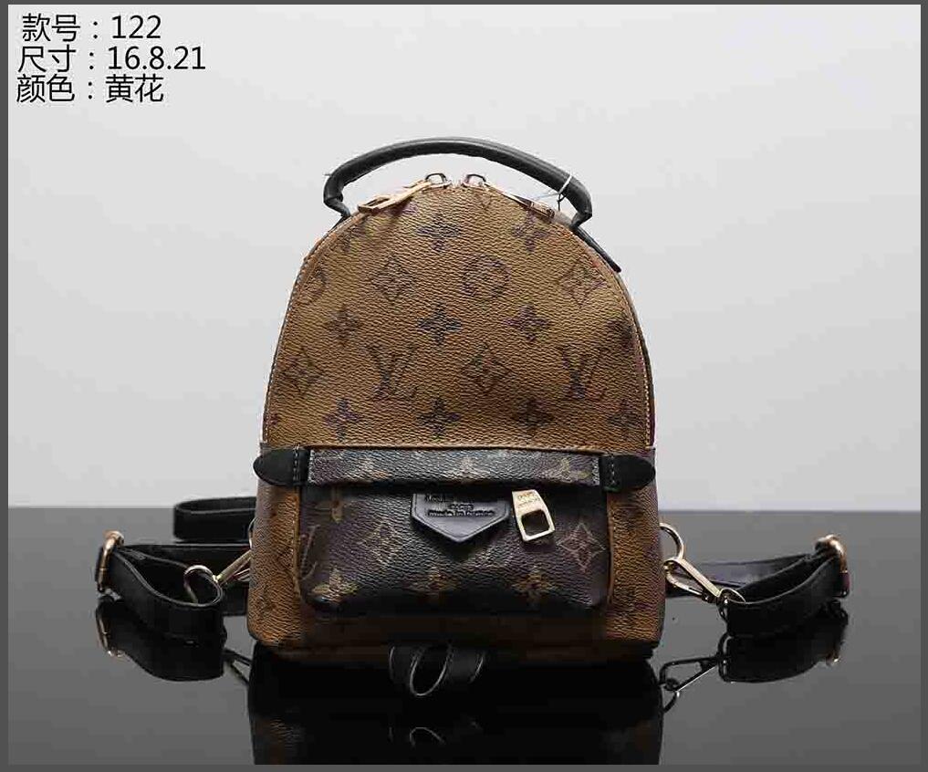 

new 1-36 LV LOUIS 1 VITTON Mini backpack lady Leather back pack fow women handbags shoulder bag Handbag Purse Cross body bag, Red;black