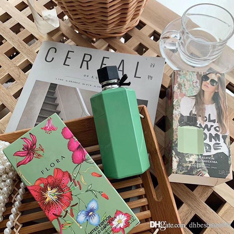 

Perfume for Women summer mood limited lady fragrance spray green bottle 100ml Gardenia EDT high quality and fast delivery