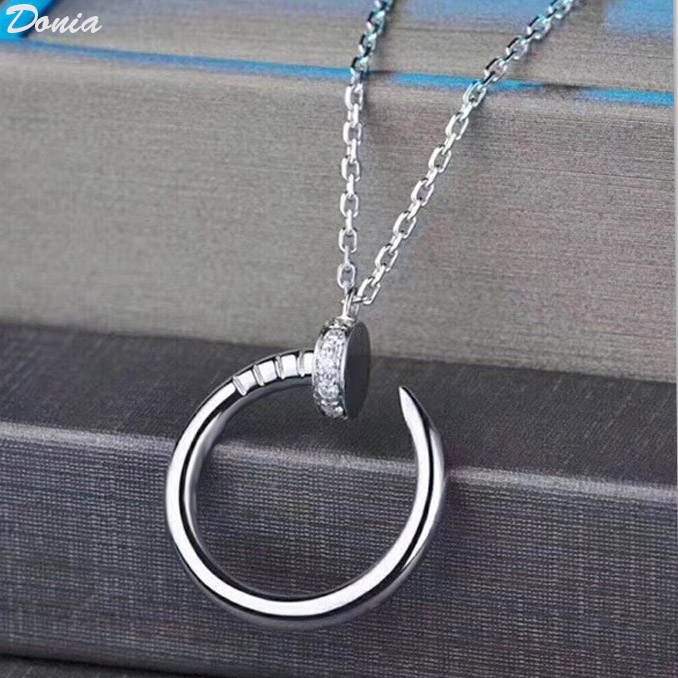

Donia jewelry European and American fashion three color plating 925 Silver Necklace Fashion Accessories luxury birthday gift Necklace