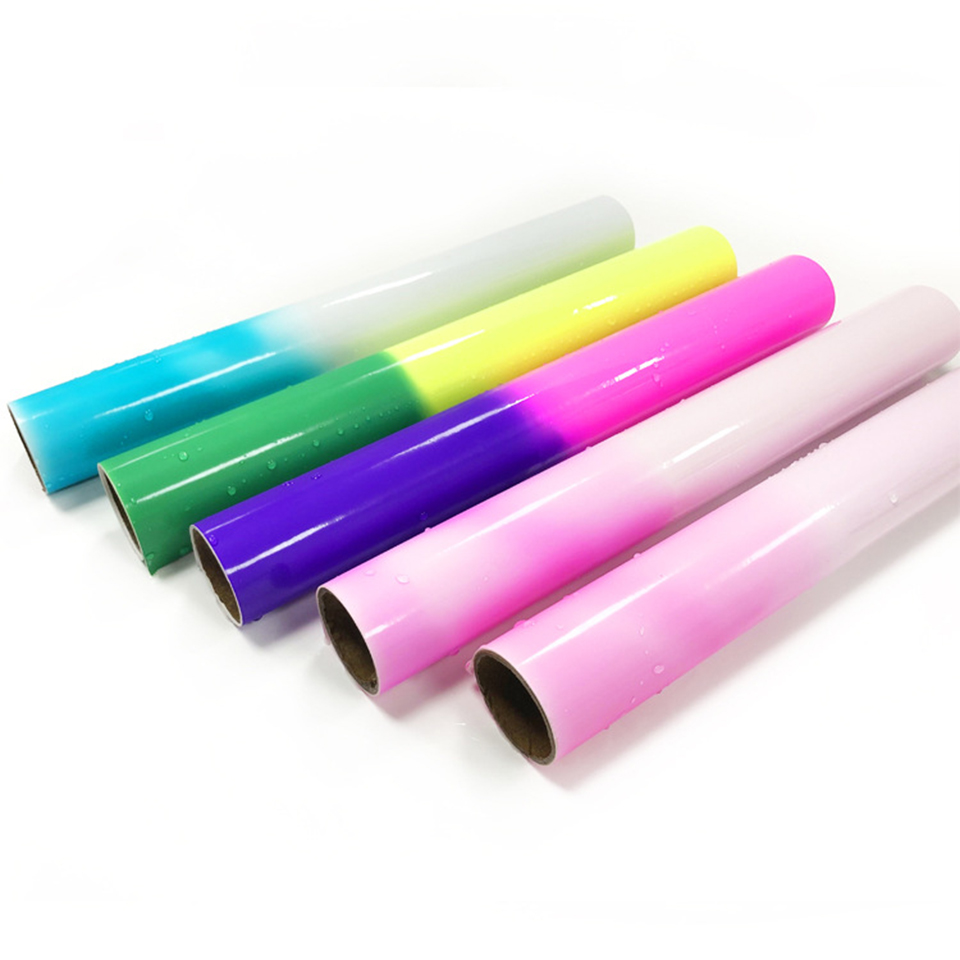 

Temperature Colour Change Sticker Sensitive to Cold Self Adhesive Vinyl Color Changing Vinyl for Cricut Machine Cup DIY Sheet 8.3X12Inch CDW01-08, 30.5cmx21cm(12"x8.3")