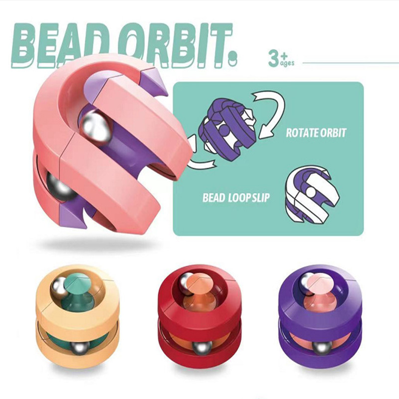 

Fidget decompression toys Track Rubik's cube metal finger gyro novel intellectual toy creative