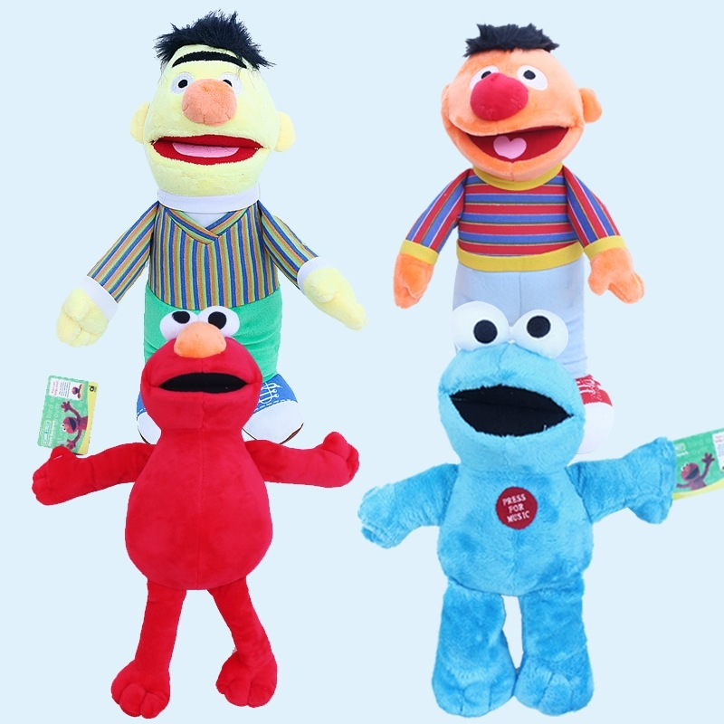 

Cartoon Sesame Street 20Cm Elmo Cookie Monster Erine Bert Pluche Knuffels Pop Soft Animals Toys For Children Toxin, 20cm cookie monster