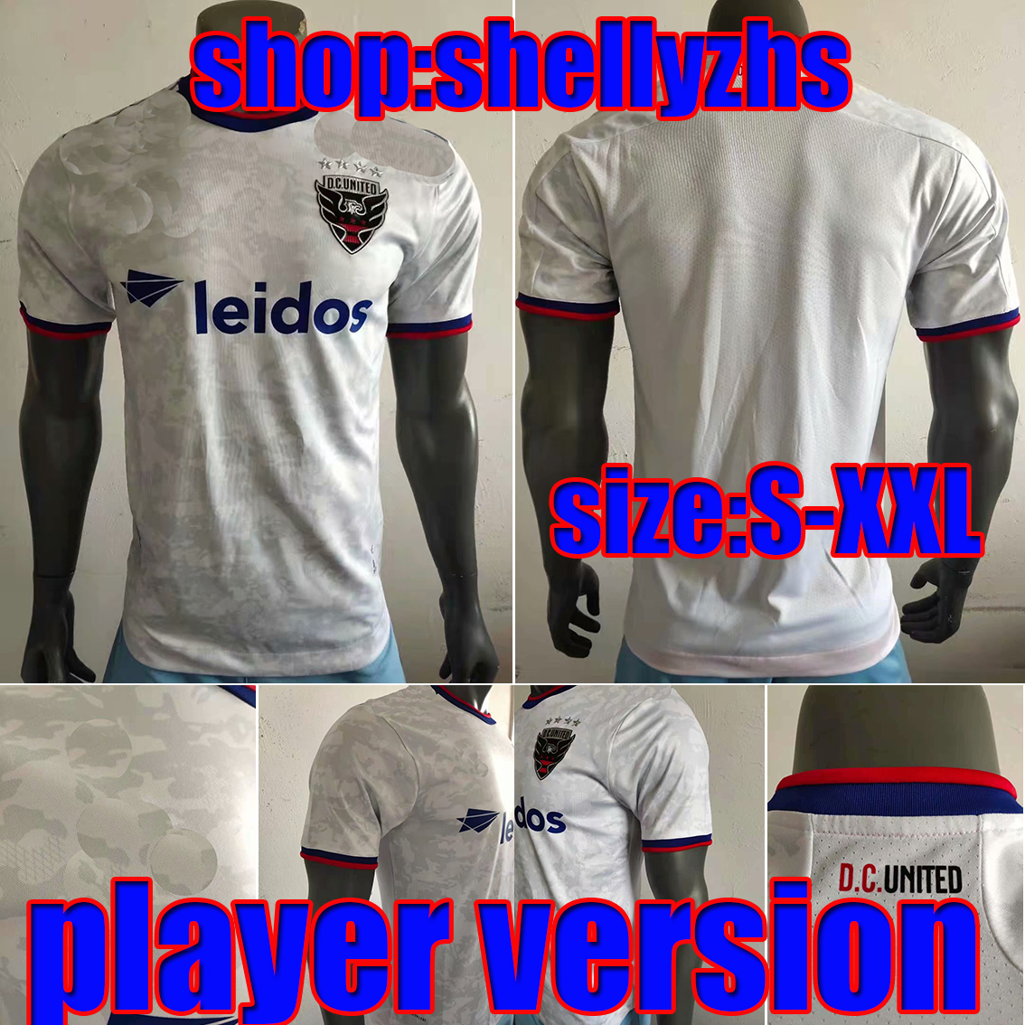 

2021 DC United MLS adult Player version Soccer Jersey 21 22 Mens #9 KAMARA GRESSEL Uniform Washington #10 FLORES ARRIOLA Football Shirts, Image