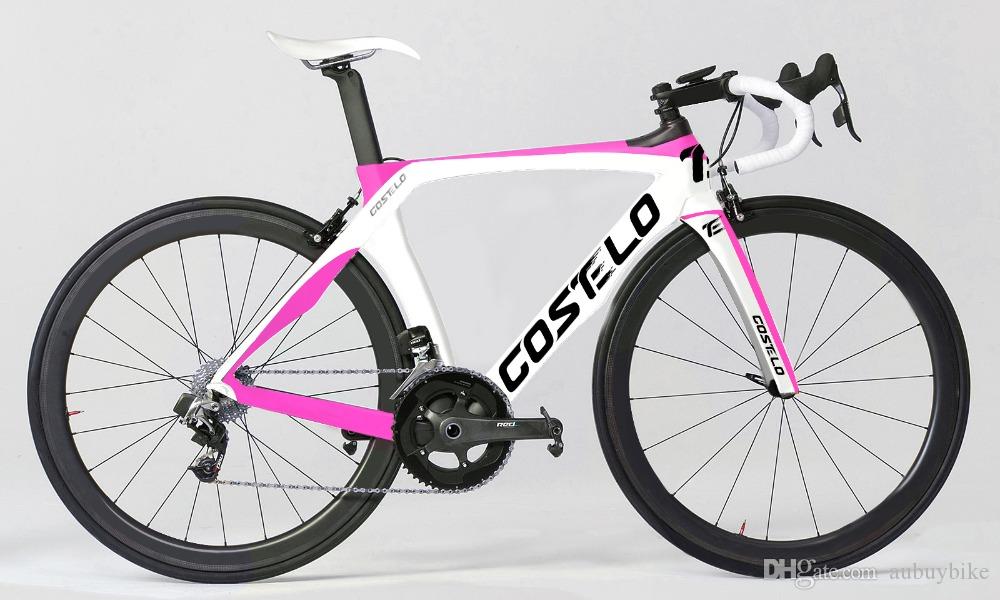 

Costelo RB 1K THE ONE ROAD BICYCLE carbon fiber road bike frame fork clamp seatpost Carbon Road bicycle Frame direct mount brake