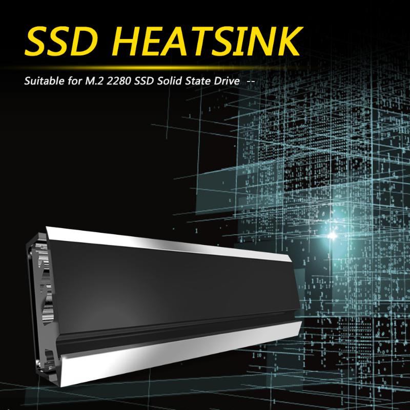 

Heatsink Cooler Radiator Alloy M.2 SSD 2280 Solid State Drive Heat Cooling Pad For Household Computer Accessories Fans & Coolings