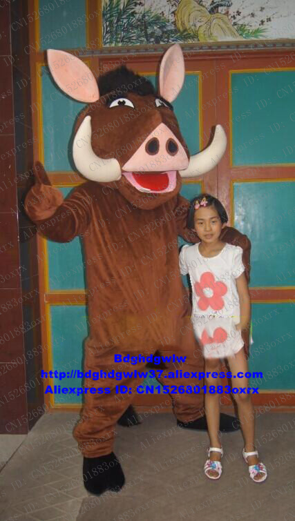 

Mascot Costumes The Wild Boar Pumbaa Sus Scrofa Mascot Costume Adult Cartoon Character Outfit Meeting Welcome Competitive Products zx1635, Default color