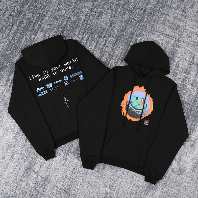 

Travis Scott Live In Your World Catus Jack hoodie Fire Earth Rap Hip Hop Skateboard Streewear Oversized Sweatshirts Man Plus Size Hoodies Winter Fleece Hooded, Contact us
