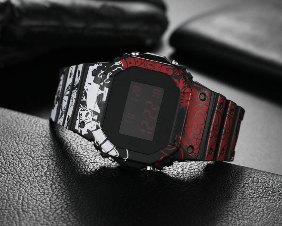 

Casual Quartz Men's 5600 Watch DZ7333 Waterproof and Shockproof World Time LED Digital Display High Quality