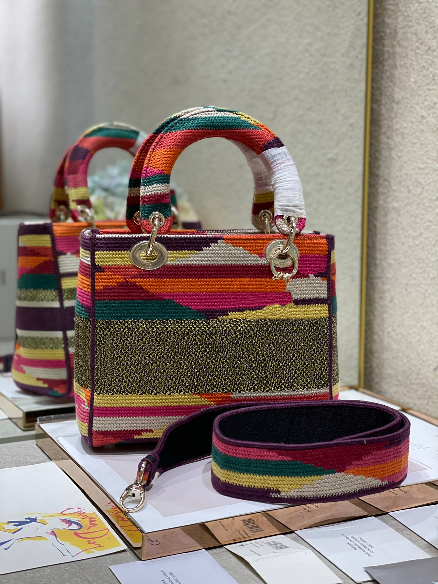 

21ss women cross body bags designer handbag with classic lettered diagonal crossover shoulder bag high quality women wallet tote lady d lite