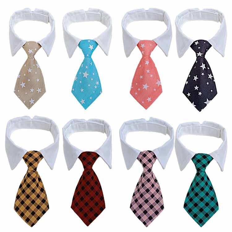 

Hot Selling Fashion Cotton Pet Scarf Dog Cat Stripe Adjustable Neckties