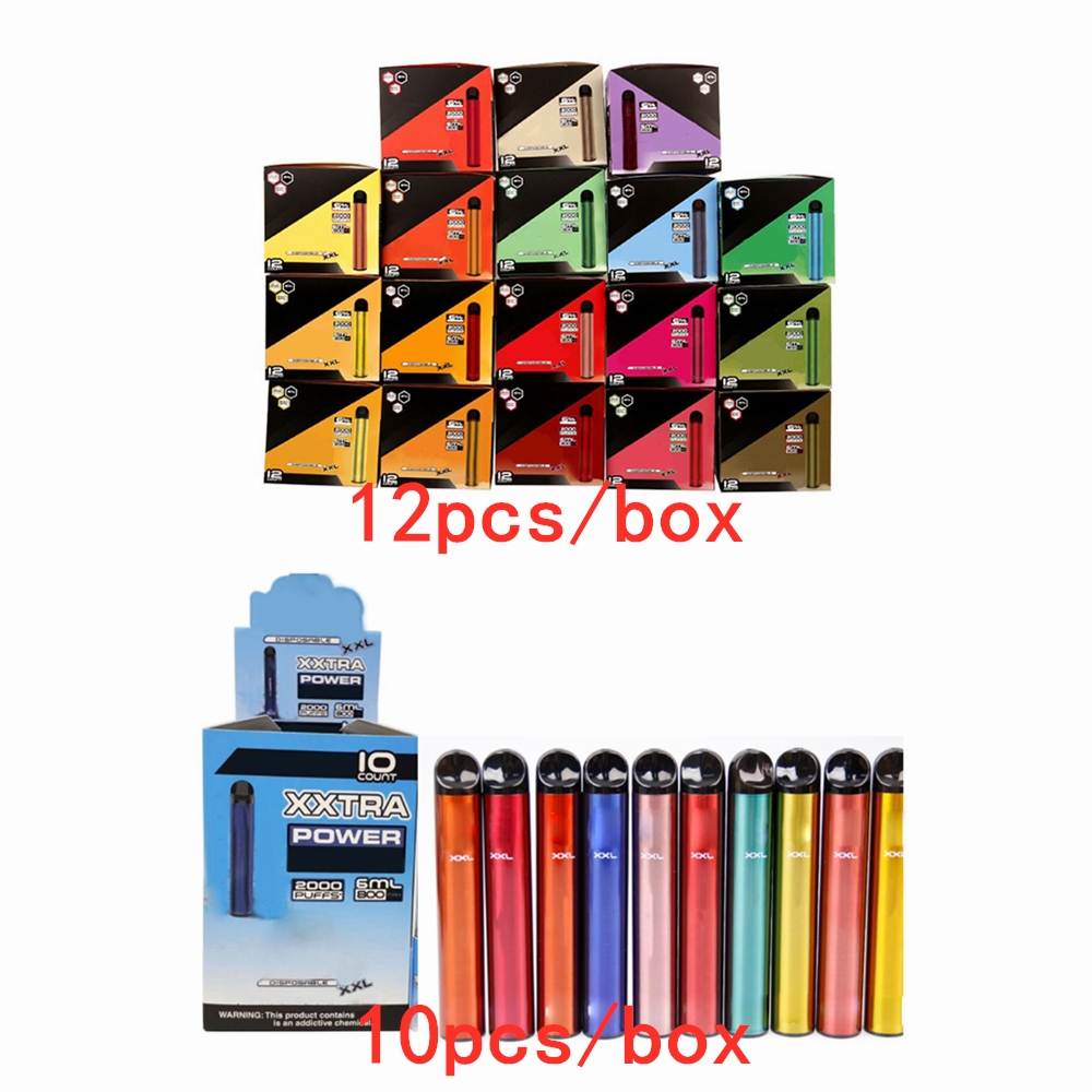 

Bang XXL Disposable Device 800mAh Battery Pre-filled 6ml Pod E-cigarettes 2000 Puffs XXtra Kits Vape Empty Pen vs Puff Bar Flow XTRA Plus XL Extra DHL