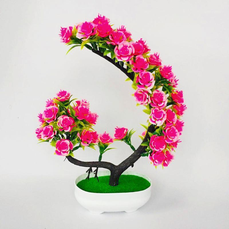 

Decorative Flowers & Wreaths Artificial Flower Potted 65 Curling Roses El Office Home Indoor Living Room Bedroom Wedding Party Decoration