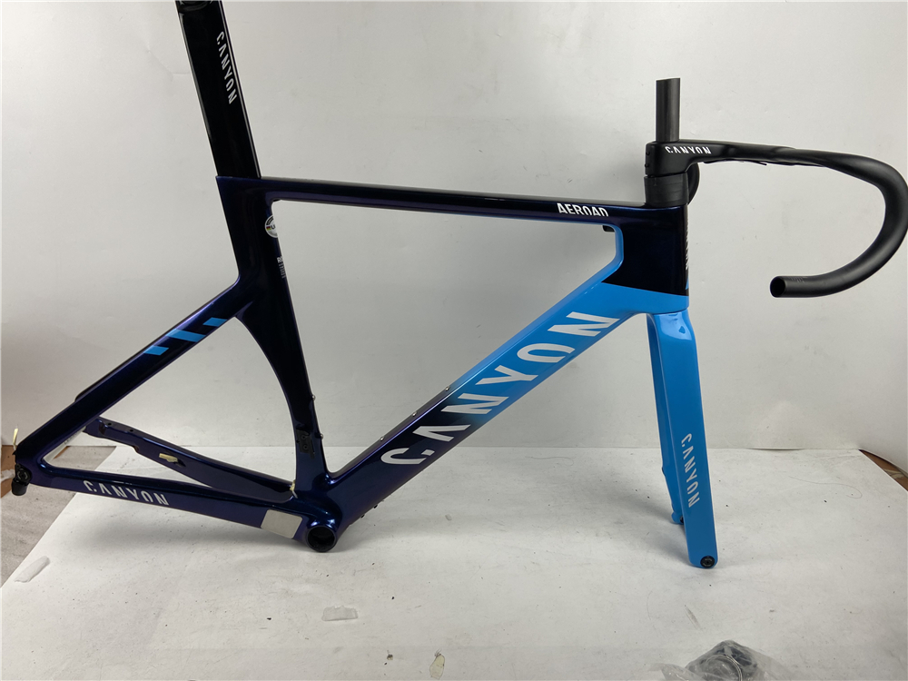 

black blue Disc brake Black White Canyon aeroad cfr road carbon frame Handlebar bicycle frameset DPD XDB a01