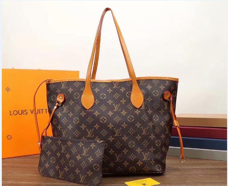 

LV LOUIS BAG VITTON&#1Composite Tote 2 Piece Set Shoulder Bag Women Leather Shopping Bag Lady Messenger Crossbody Bag Purse
