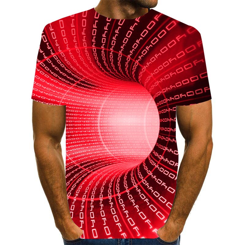 

Graphic Mens T Shirt Fashion 3 Digital Tees Boys Casual Geometric Print Visual Hypnosis Irregular Pattern Tops Eur Plus Size XXS-5XLWKAZ, Style6