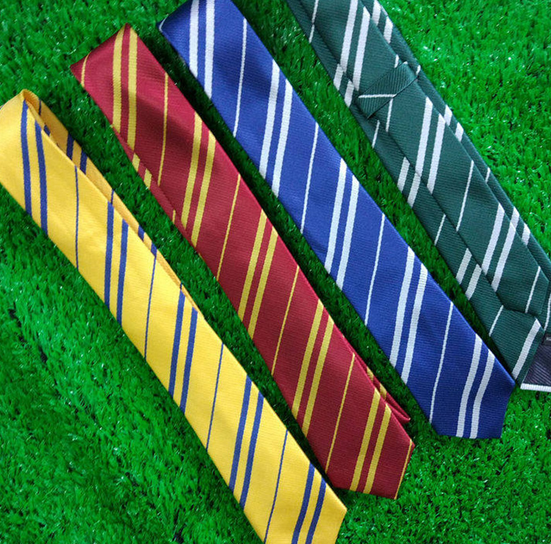 

School tie gryffindor Slytherin Ravenclaw Hufflepuff ties necktie Neckwear for men women movie fshion tie-P
