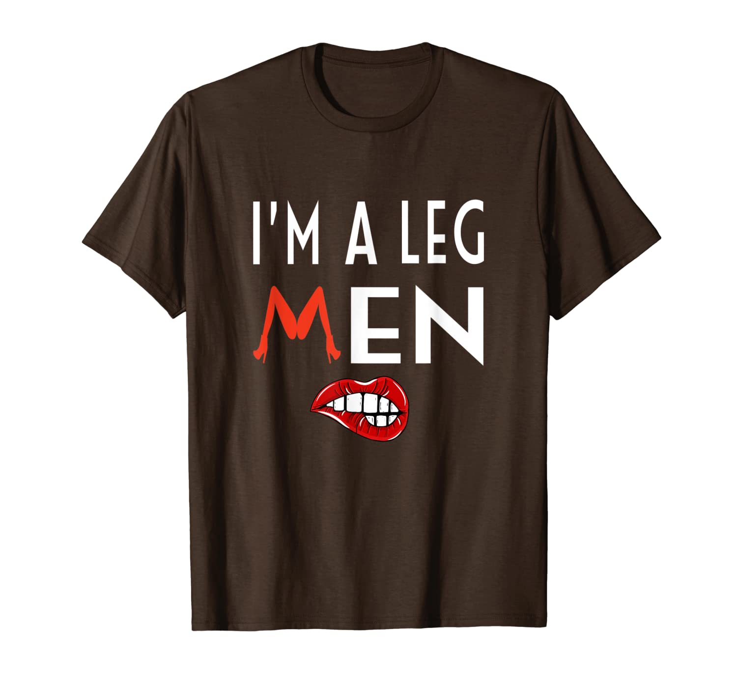 

funny graphic tees for men humor i'm a leg man day t-shirt, White;black