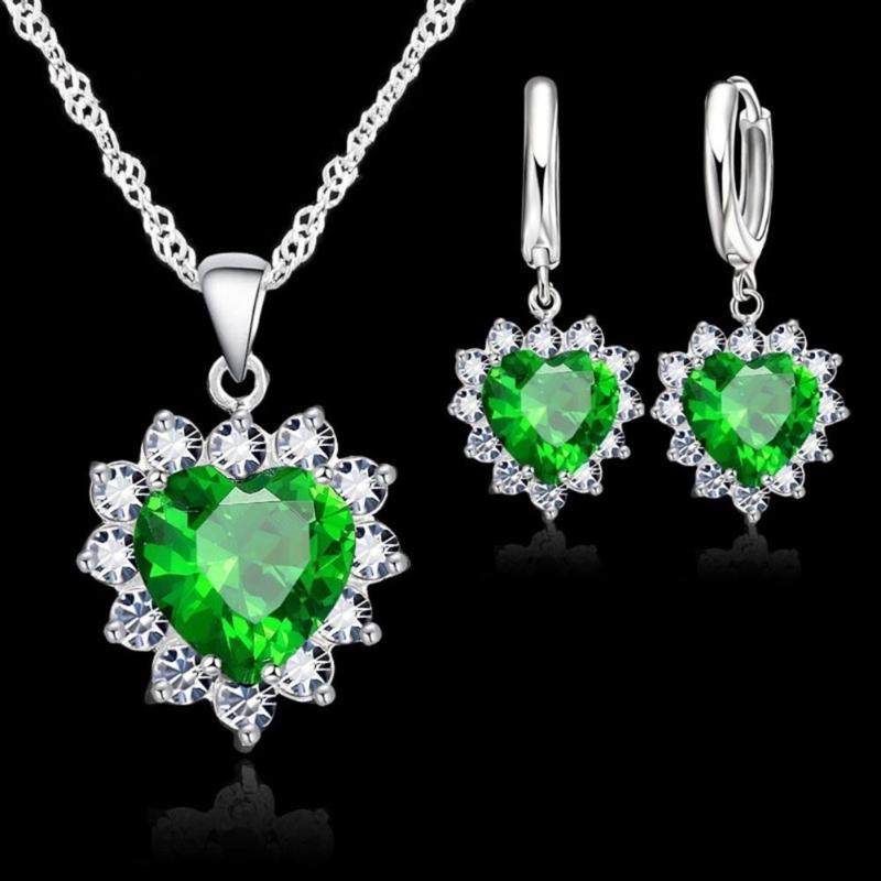 

Earrings & Necklace Unique Dangle Earring Lightweight Trendy Delicate Visual Effect Women Pendant 1 Set, Silver