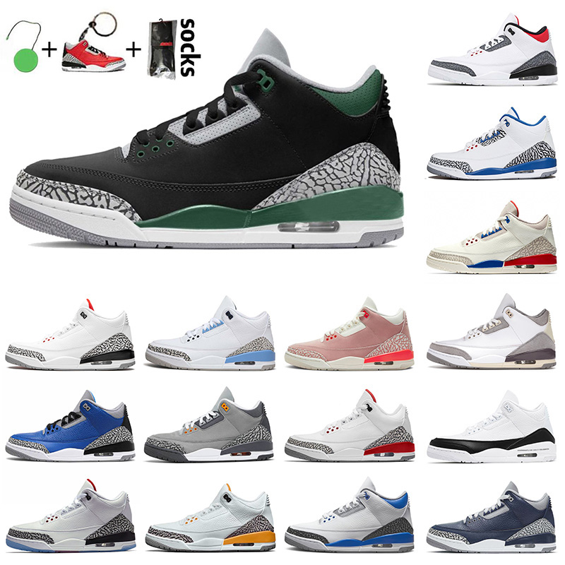 

Jumpman Mens 3s Jordan 3 Outdoor Trainers Jorden Basketball Shoes Size 47 Pine Green Racer Blue Rust Pink Fragment Air Retro Women NIK Sneakers Sports Shoe, D48 cyber monday 40-47