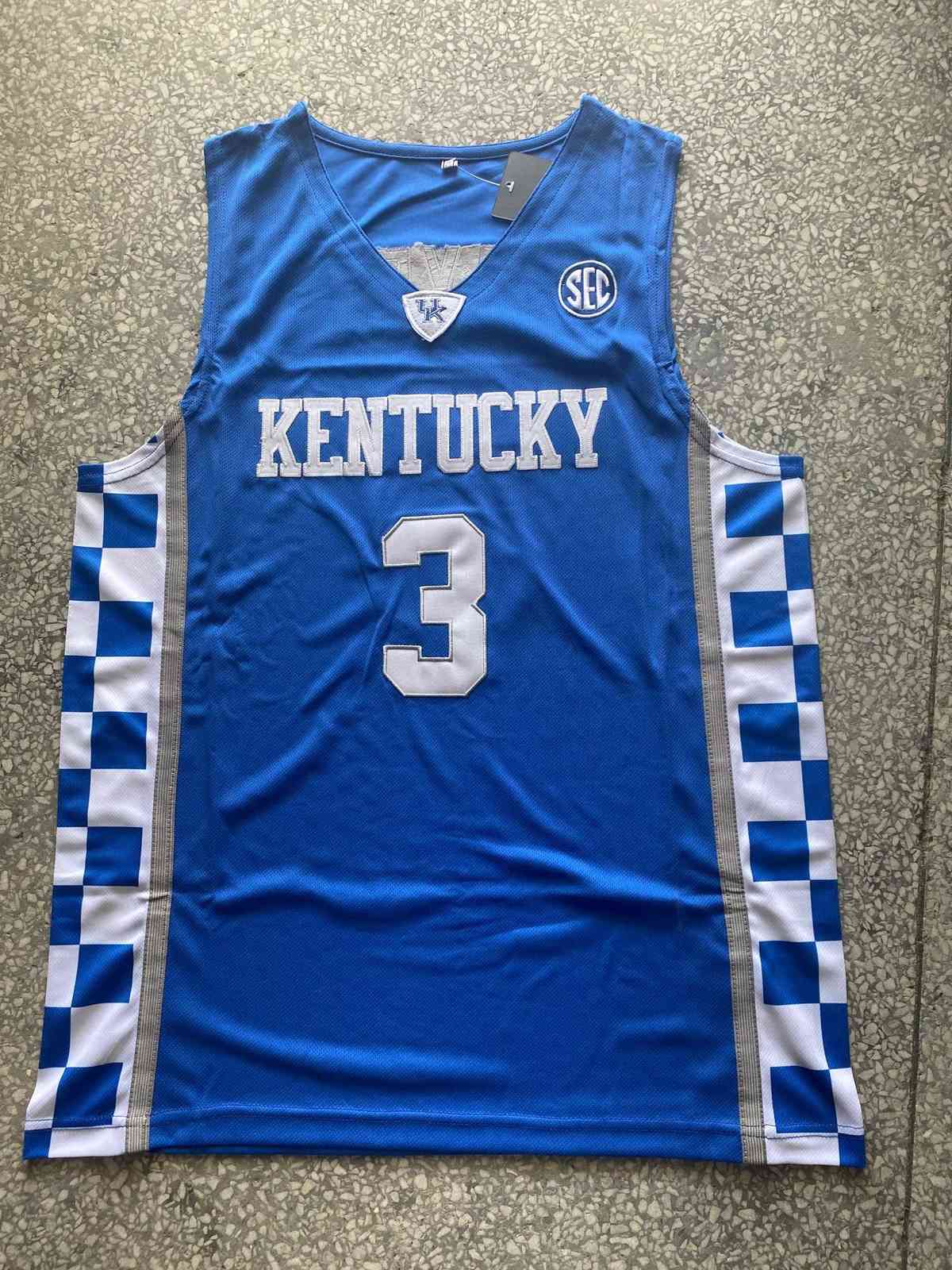 

Men' The Movie Deutschland #14 Dirk Nowitzki Navy Blue College Basketball Jersey Kentucky Wildcats Jerseys NCAA 3 Maxey Shirts, Picture
