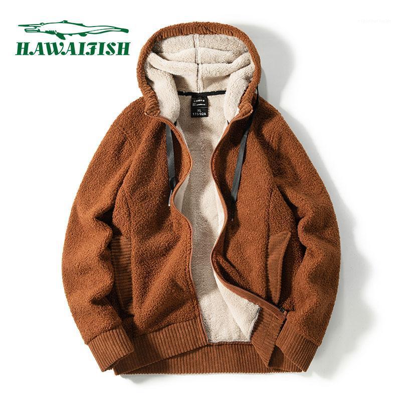 

Men's Hoodies & Sweatshirts Hawaifish Brand Winter Slim Fit Sweatshirt Outwear Warm Coat Jacket High Quality Casual Coats Plus Size 7XL 8XL, Brown