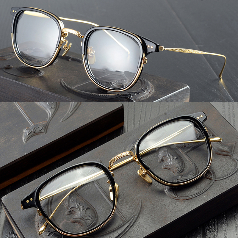 

High Quality Frame Titanium Acetate Optical Eyeglasses Men Women's Classic Square Prescription Glasses Retro Spectacles Eyewear