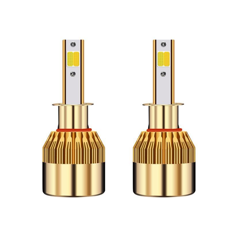 

Car Headlights 2pcs H1 H3 H4 H7 H11 9005 9006 9012 Lights LED Yellow And White Dual-light Modified 3000K 6000K