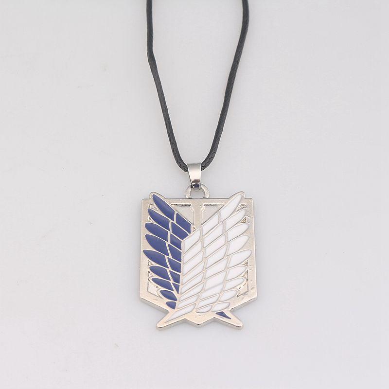 Pendant Necklaces 20Pcs/Lot Attack On Titan Of Liberty Scouting Legion Cosplay Eren Necklace For Women Men Jewelry Gift-image-704370548